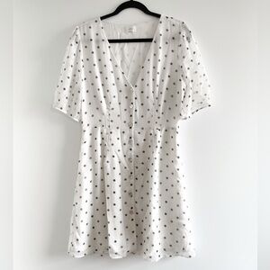 Wilfred Button-Down Dress (Polkadot)